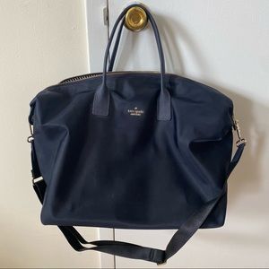 Kate Spade Lyla Weekender Travel Bag Navy Blue